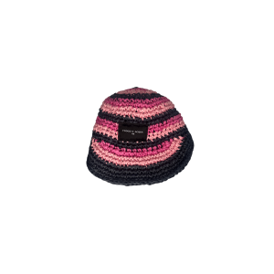 Midnight Blue & Pink Stripes